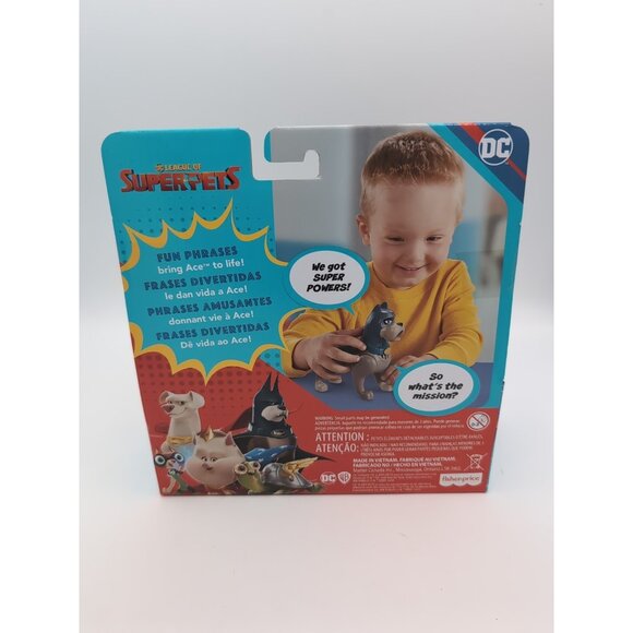 TALKING ACE Action FigureDC League of Superpets Speaks 15 Movie Phrases - Picture 3 of 3